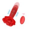 Male Prostata Massage Vibrating Sex Toys for Men Silicone Anal Plug Prostate Stimulator Wireless Remote Telescopic Rose Vibrator