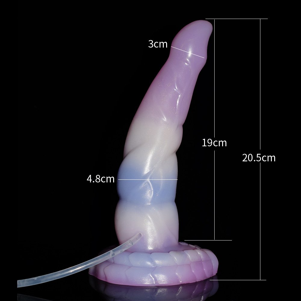 Squirt Dildo With Suction Cup Silicone Curved Anal Plug Syringe Tube Spray Ejaculation Penis G-spot Stimulate Sex Toys Shop 详情 01