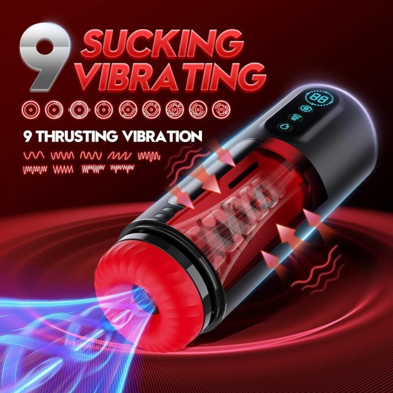 Men Mastubator Sucking Male Masturbators Automatic Piston Moaning Voice Powerful Telescopic Masturbator for Men Sex Shop Toys