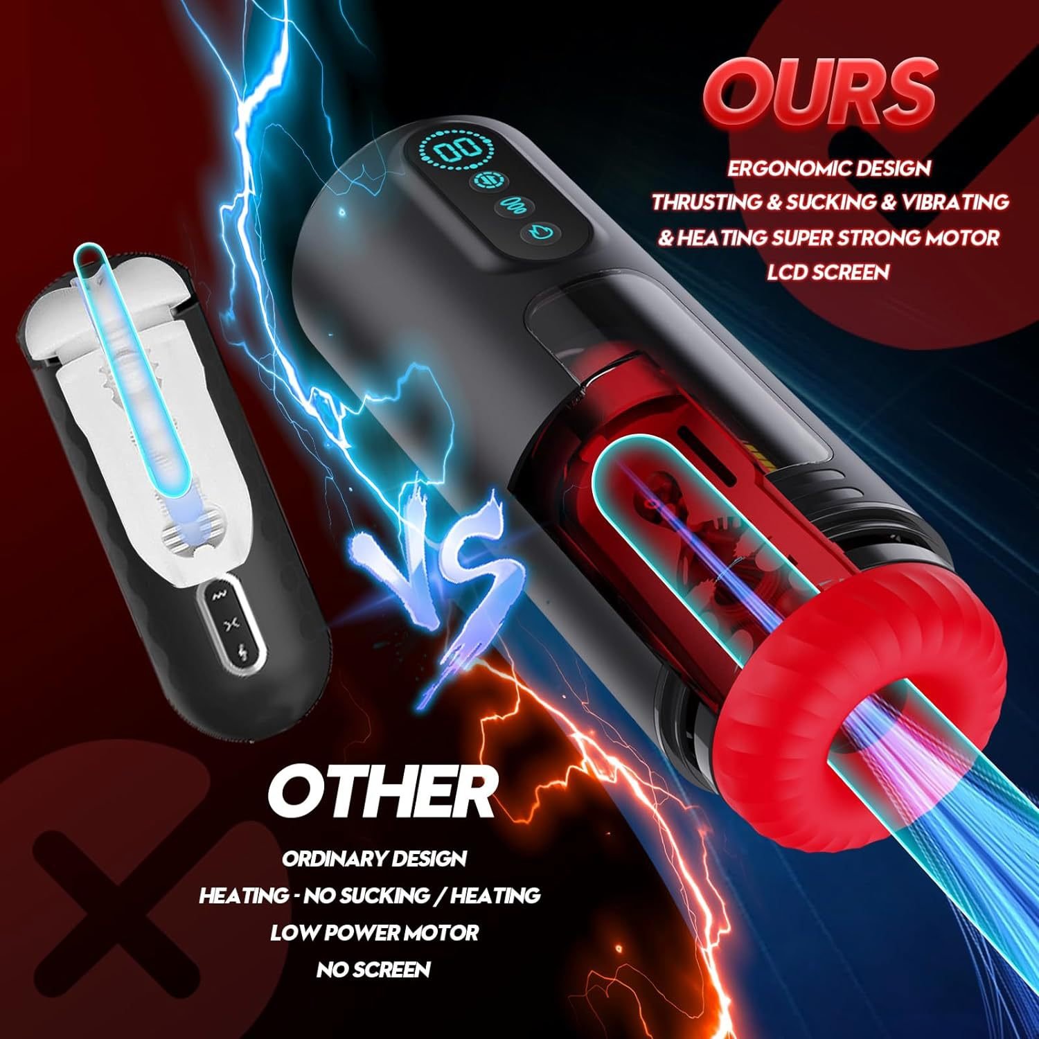 Men Mastubator Sucking Male Masturbators Automatic Piston Moaning Voice Powerful Telescopic Masturbator for Men Sex Shop Toys 详情 10 1