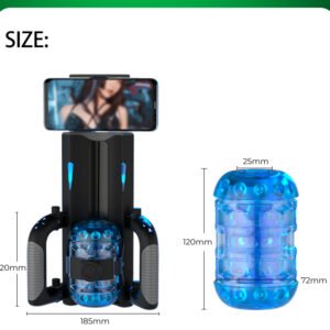 New arrived Electric Male Masturbators Automatic 10 Modes Telescopic Interaction Masturbator with Phone Holder Sex Toys for men