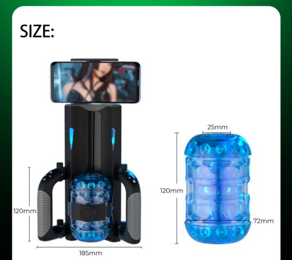 New arrived Electric Male Masturbators Automatic 10 Modes Telescopic Interaction Masturbator with Phone Holder Sex Toys for men
