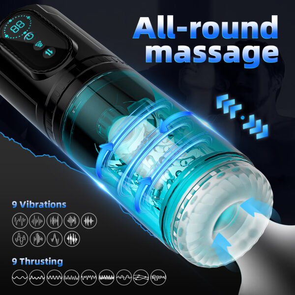 Sucking Masturbators for Men Realistic Automatic Heating Moaning Telescopic Male Masturbator Cup Vibrator Sex Machine Adult Sex Toys