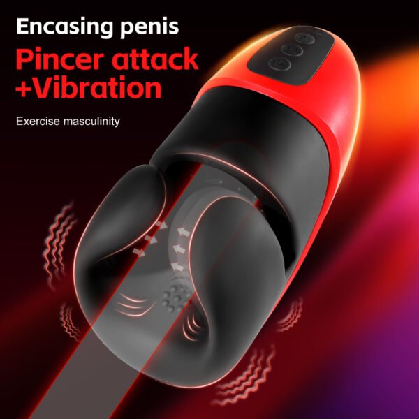 莉娜夹震训练器2 Pocket Pussy Vibrating Male Masturbator Vibrator for Men Vagina Cunt Penis Trainer Sex Toys for Men Masturbatings Adult Sex Shop