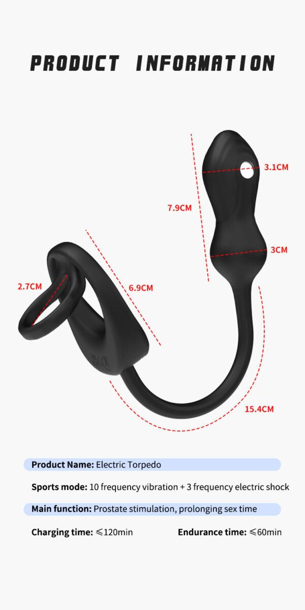 详情12 Prostata Massager Vibrator for Men Anal Plug Prostate Stimulator Butt Plug Delay Ejaculation Ring Toys for Adults