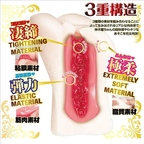 Japan NPG Original Artificial Vagina Male Masturbator Onaholes KAMIKI REI Realistic Pussy Sex Toys for Men