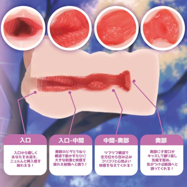 RAKUKOTO Anime Onahole Realistic Vagina Male Masturbator Aircraft Cup The Goddess Met in Another World Pocket Pussy Sex Toys