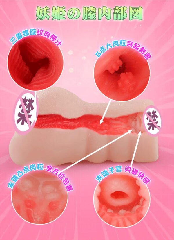 RAKUKOTO Anime Onahole Realistic Vagina Male Masturbator Aircraft Cup The Goddess Met in Another World Pocket Pussy Sex Toys