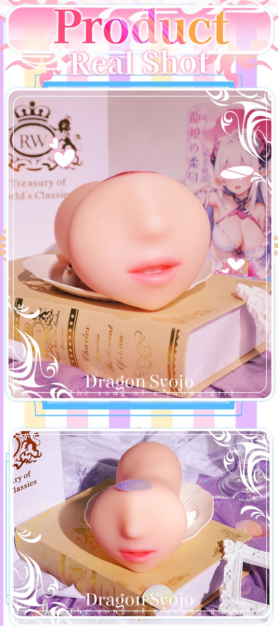 YUU Dual Tongue Blowjob Mastrubator for Male Sex Toy with Teeth Realistic Mouth Masturbation Cup Deep Throat Oral Sex Simulator Detail 19