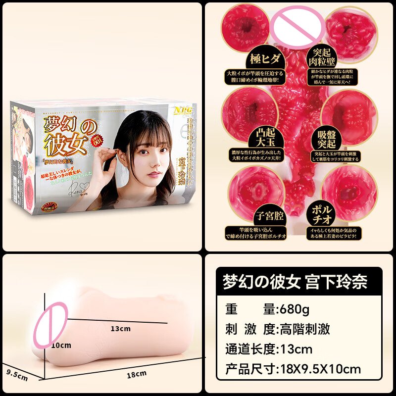 NPG Japan Artificial Vagina Miyashita Rena Male Masturbator Realistic Pocket Pussy Adult Toys for Man 主图 05