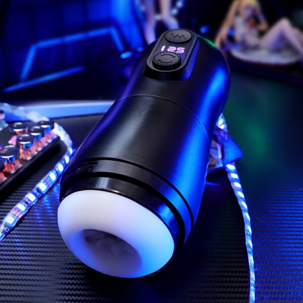 潜航者飞机杯主图4 8 Speed Automatic Telescopic Male Masturbator 12 Frequency Vibration Heating Masturbation Cup Sex Toys for Men