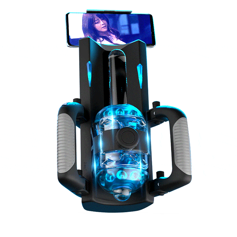 thrusting cannon king telescopic automatic masturbator with handle