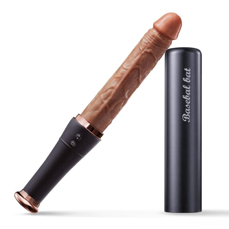 Home 15 Baseball-Automatic Telescopic Dildo With Tongue Licking And Heating Function