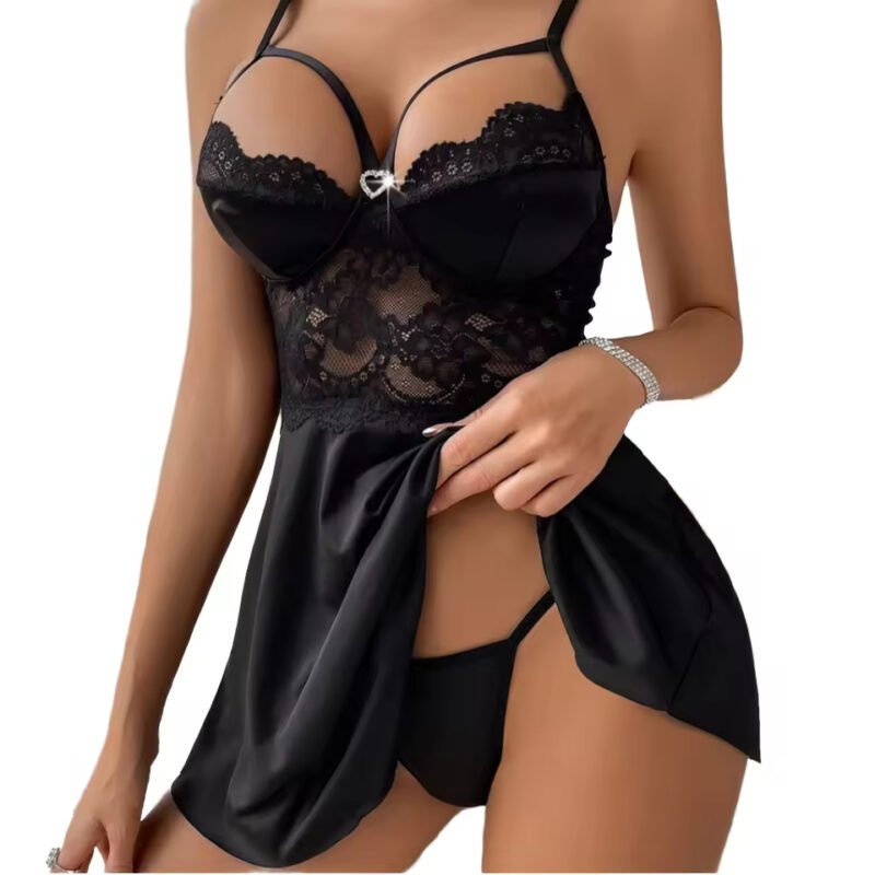 Sexy Sleeveless Nylon Short Nightgown for Women Wholesale Lightweight Breathable Adjustable Straps