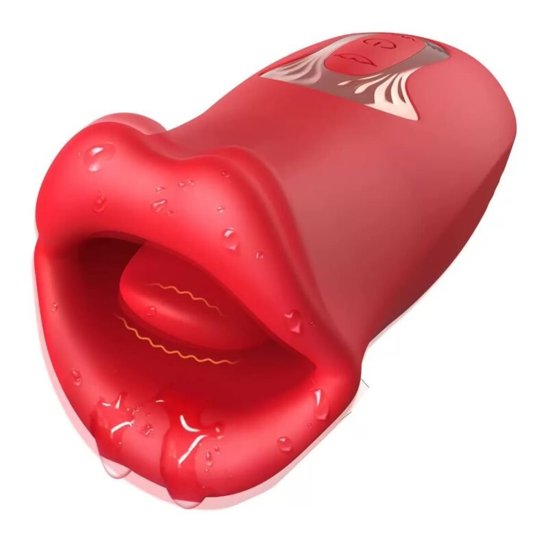 Home 32 Mouth Tongue Licking Nipple Sucking Vibrator 10 Modes Kissing Oral Simulator USB Magnetic Charging Silicone Waterproof Kissing Vibrator for Women