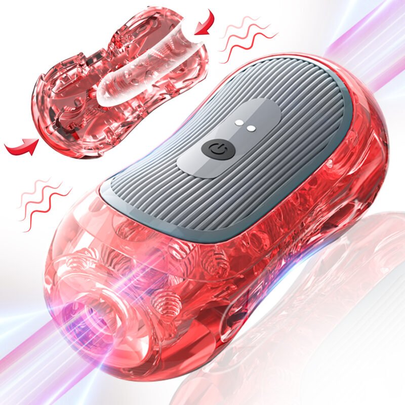 Home 6 Dual Motor Peanut Vibrating Male Masturbator Trainer