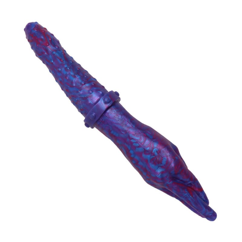 Textured Palm Double-Ended Dildo, Anal Plug, Sex Toy for Gay & Lesbian Couples