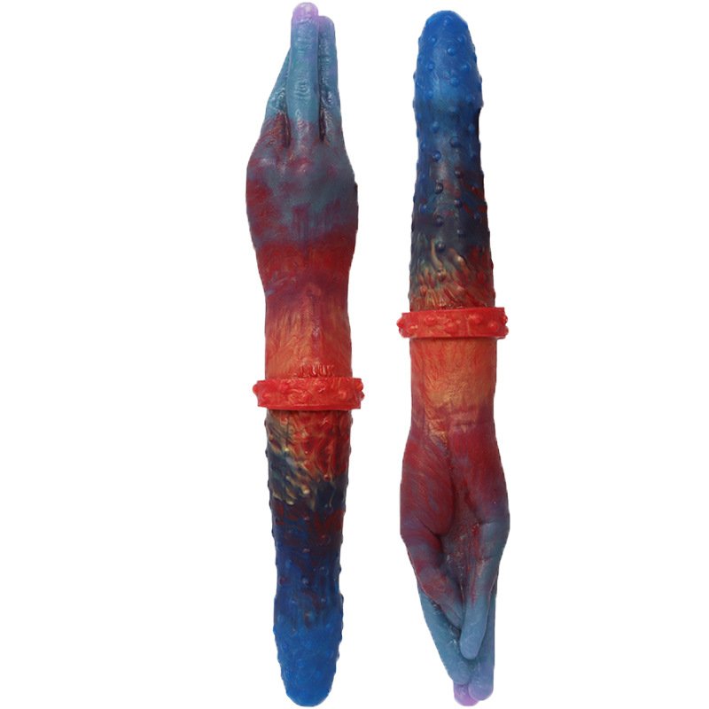 Textured Palm Double-Ended Dildo, Sex Toy for Couples & LGBTQ+, Sex Toy for Men and Women 14 详情 03 1